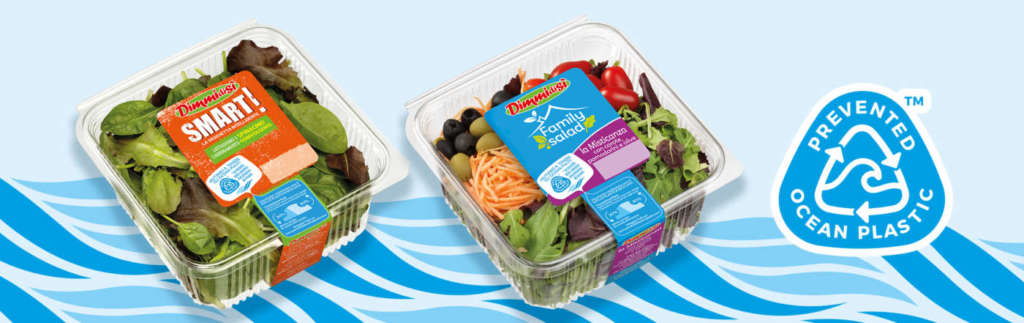 Le linee Dimmidisì con il pack certificato Prevented Ocean Plastic