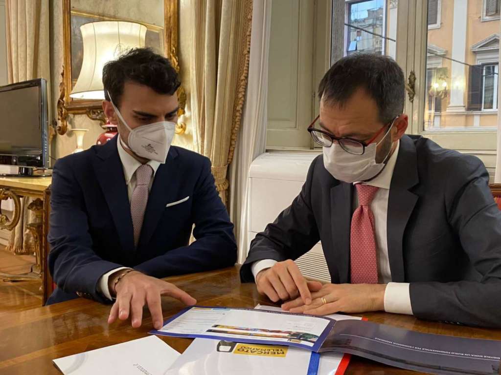 Giorgio Gigliotti con Stefano Patuanelli, attuale ministro delle Politiche agricole