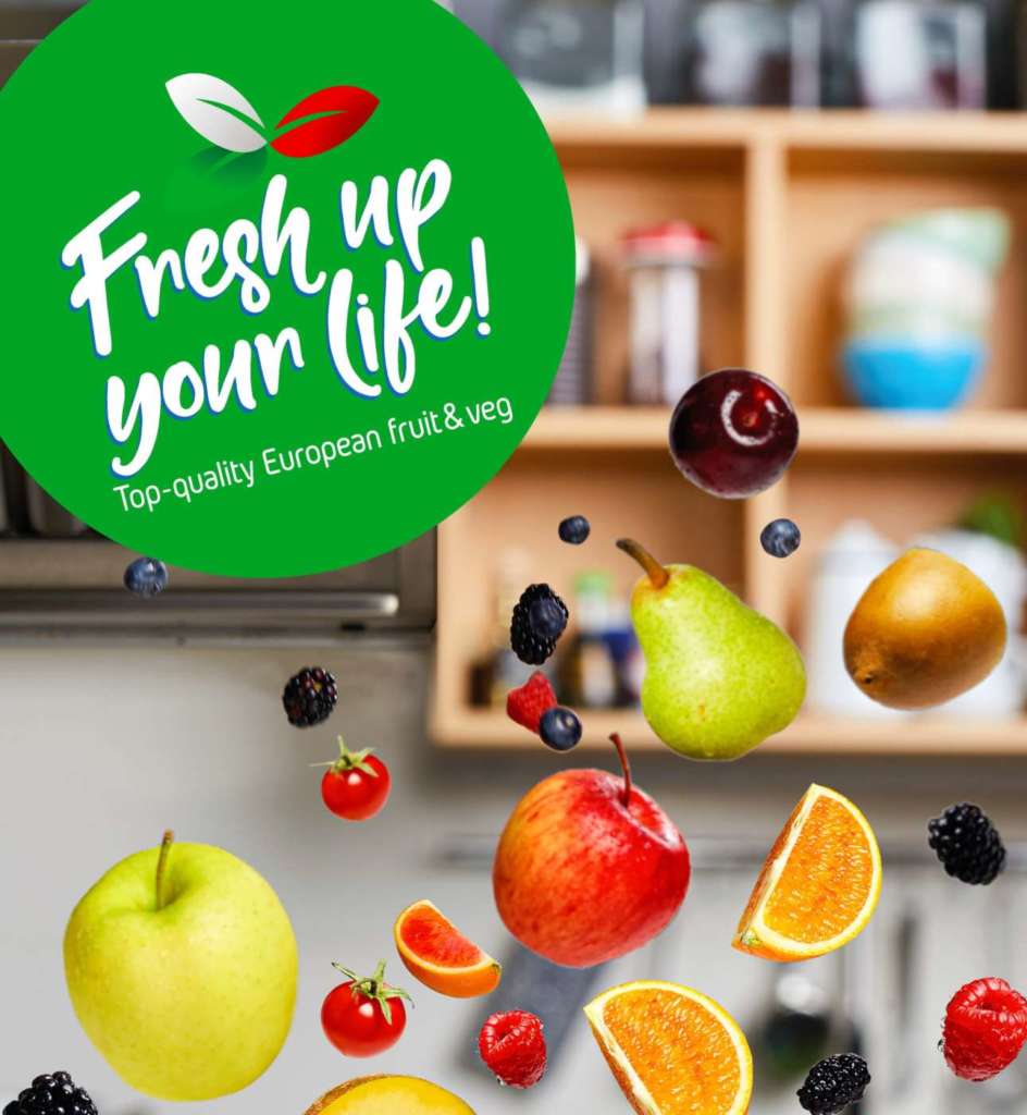 Il manifesto della campagna Fresh Up Your Life, che nei prossimi 3 anni sarà comunicata sia negli Usa che negli Emirati Arabi e che sarà esposta al Summer Fancy Food 2022