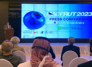 Renzo Piraccini, presentazione di Macfrut 2023 a Riyad, in Arabia Saudita
