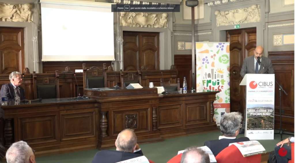 La presentazione di Cibus Ortofrutta, intervento di Rosario Rago