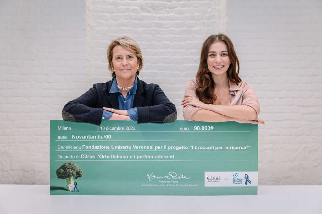 Monica Ramaioli, direttore generale di Fondazione Umberto Veronesi, e Marianna Palella, ceo di Citrus l'Orto Italiano