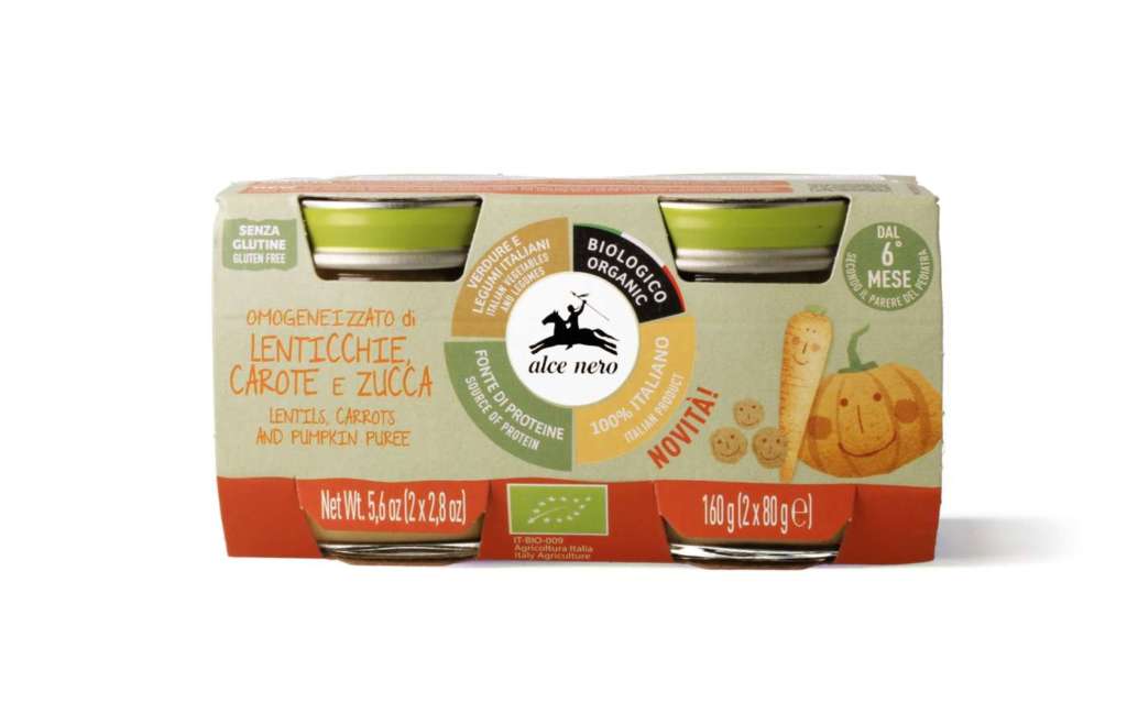 Il nuovo omogeneizzato Alce Nero della Linea Baby