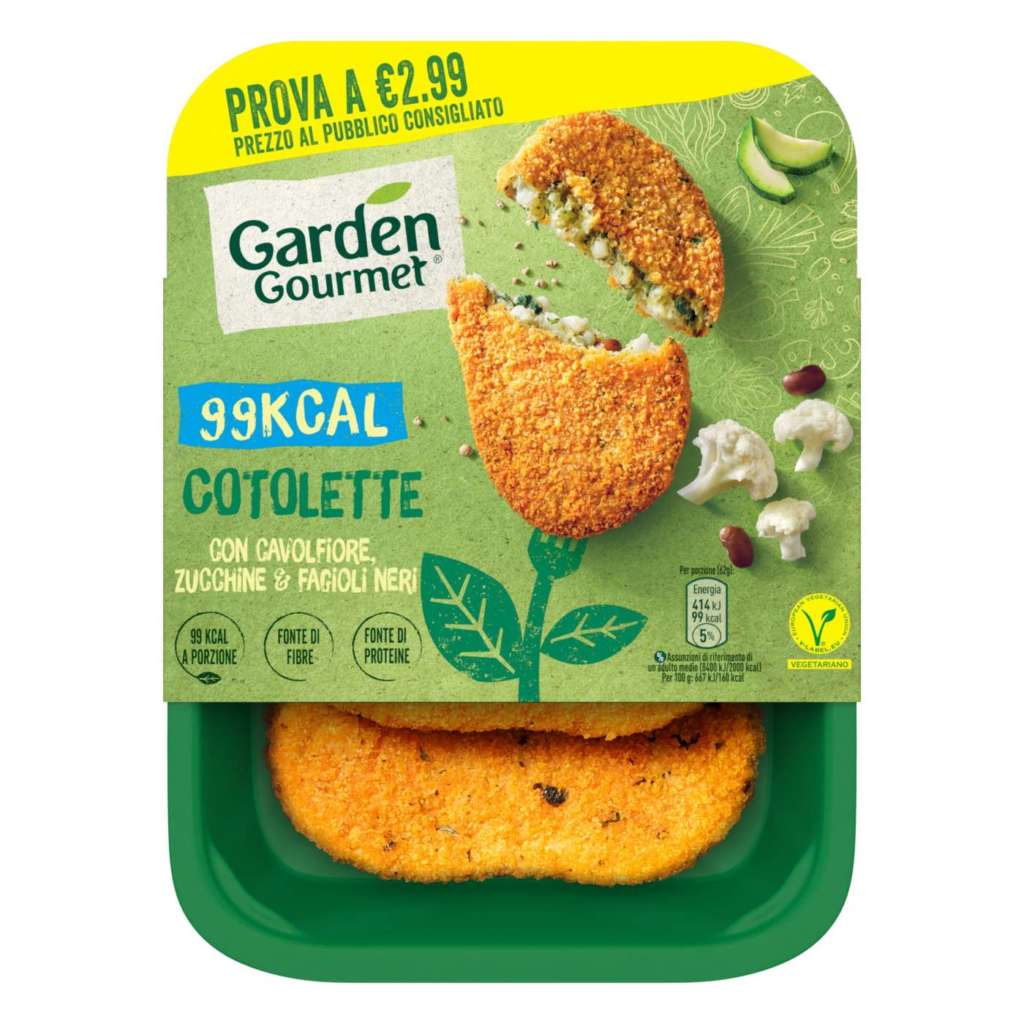 Garden Gourmet Cotolette vegetali 99 Kcal