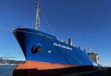 La nave che ha trasportato i Kiwi Zespri SunGold