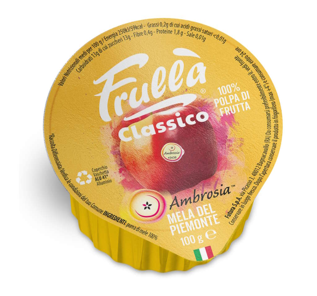 La nuova referenza Frullà Classico Ambrosia mela del Piemonte
