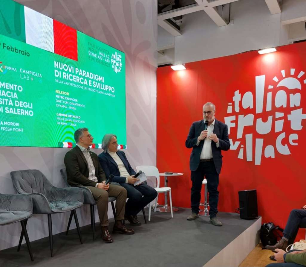 Un momento del talk moderato da Fresh Point a Fruit Logistica