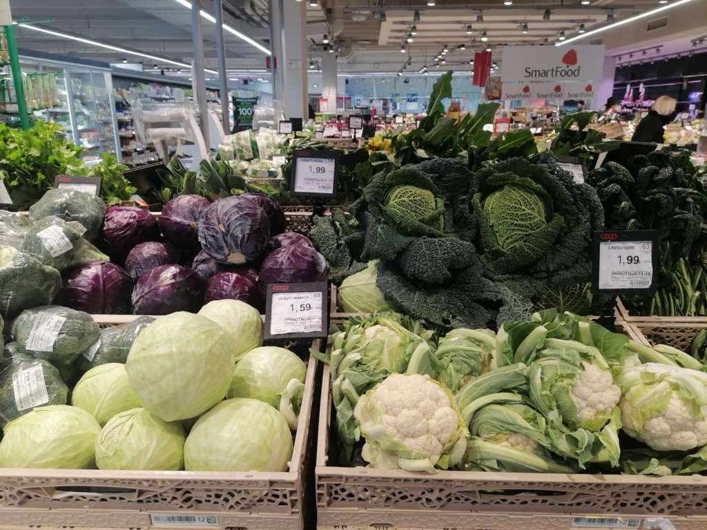 Quotazioni in discesa per i prodotti ortofrutticoli