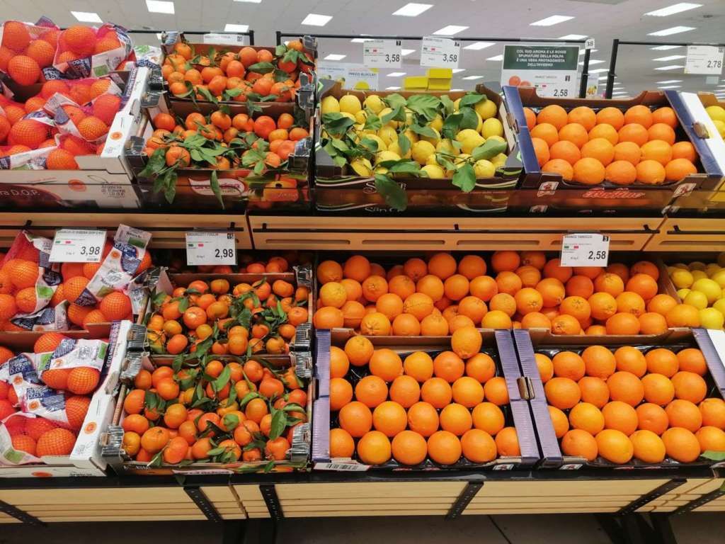 In calo le quotazioni delle arance