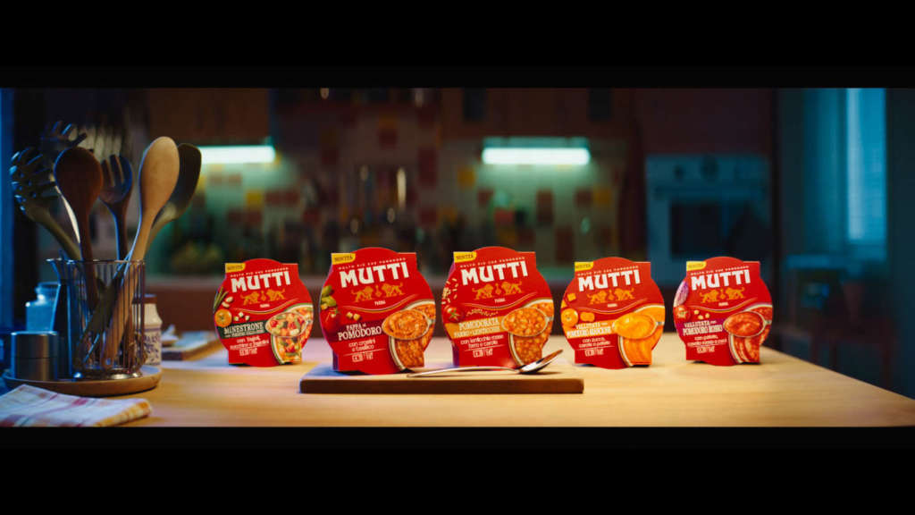 La gamma di zuppe fresche Mutti al pomodoro