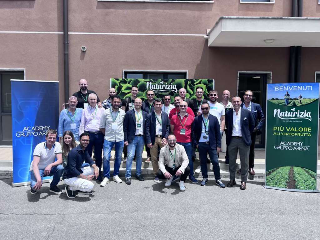 I protagonisti del corso di formazione organizzato da Almeda per i tecnici del reparto ortofrutta Gruppo Arena