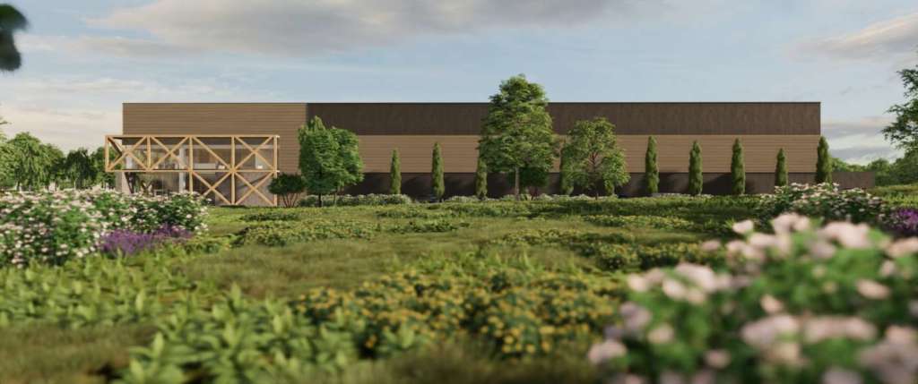 Rendering del nuovo impianto di Agricola Moderna