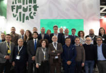 La comitiva dell'Italian Fruit Village nella scorsa edizione della fiera Fruit Logistica