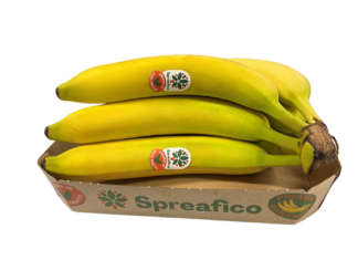 Banane Spreafico confezionate in vassoio