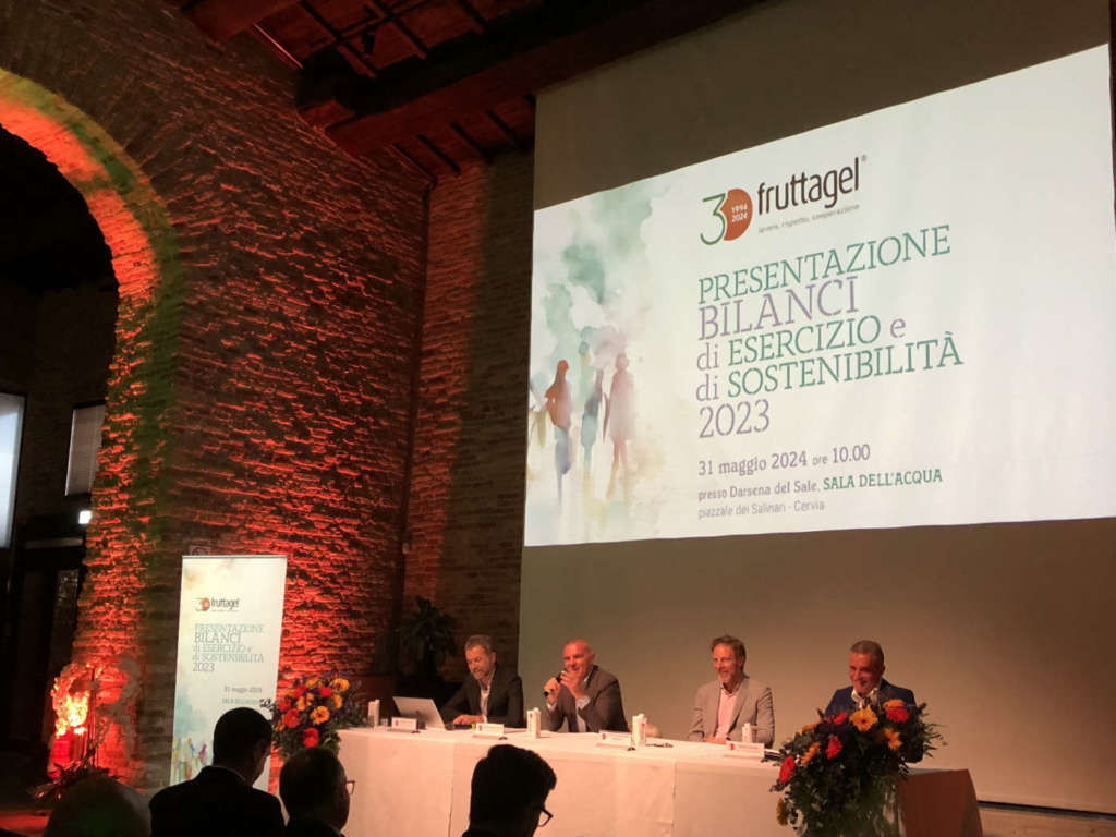 La presentazione del bilancio 2023 e del report di sostenibilità di Fruttagel