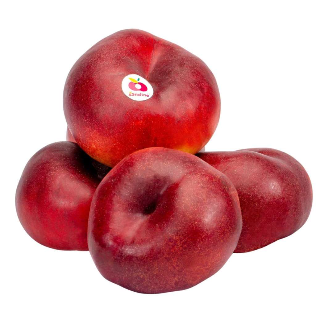 La nettarina piatta Ondine, una varietà Club prodotta anche in Italia