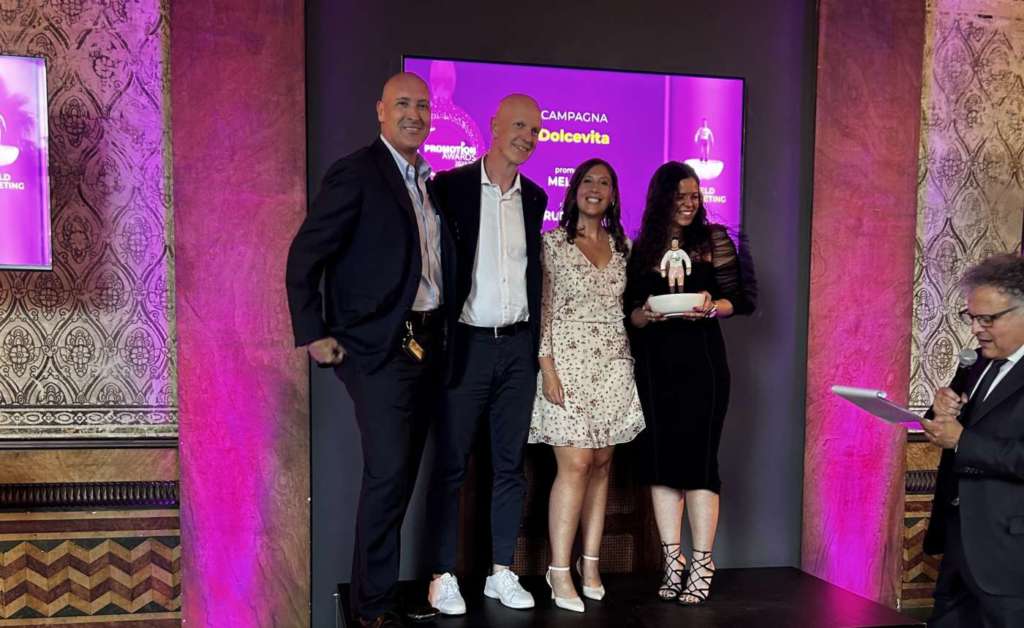 Il momento della premiazione di Melinda Dolcevita