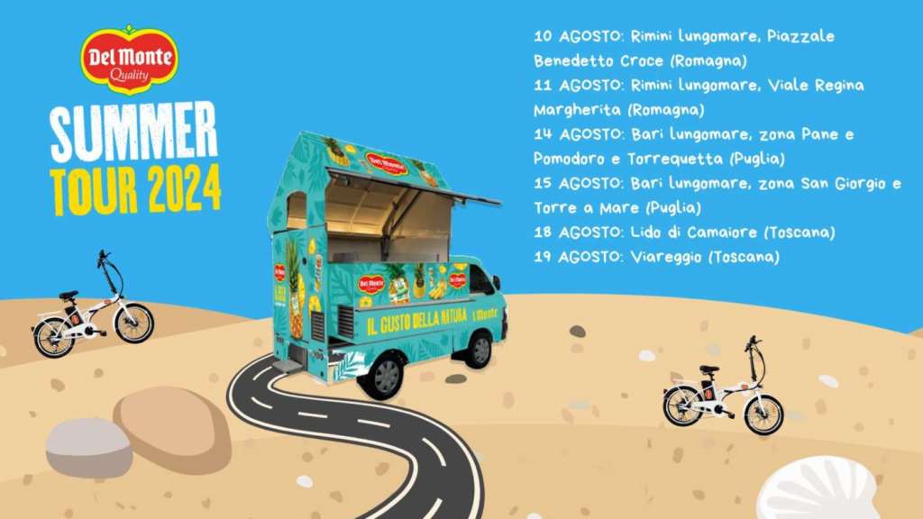 Del Monte porta la frutta nelle località balneari con il Del Monte Summer Tour