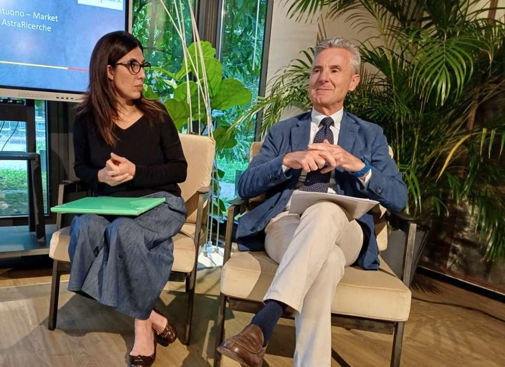 Mario Piccialuti, direttore generale Unione Italiana Food, e Simona Mastrantuono di AstraRicerche