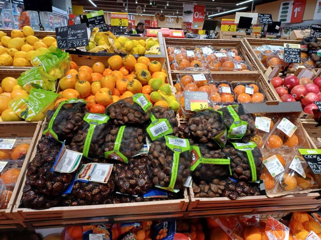 Le castagne sono in piena commercializzazione