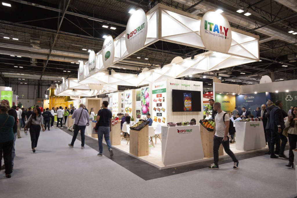 Lo stand di Cso Italy alla scorsa edizione della Fiera Fruit Attraction
