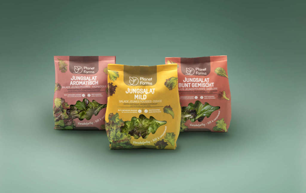 La linea dei prodotti Planet Farms per Coop Svizzera