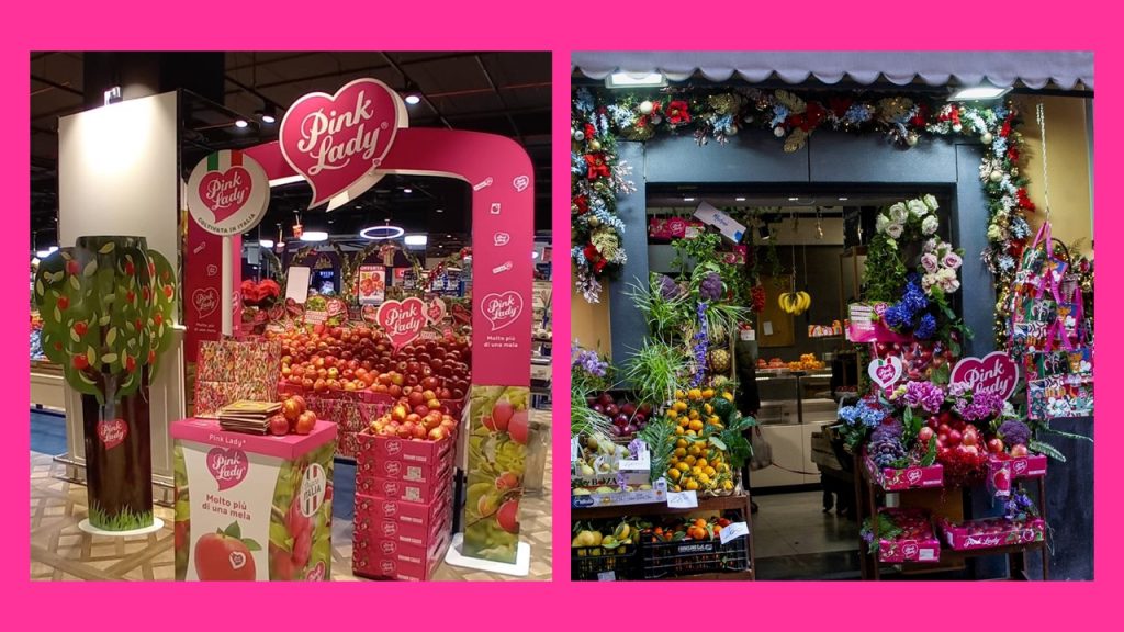 Mela Pink Lady, attività sul punto di vendita