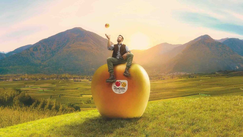 Le mele Vip Val Venosta raffigurate nella nuova immagine chiave