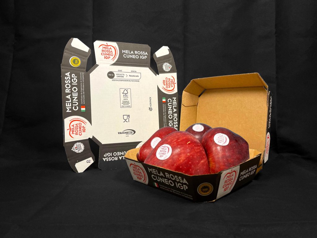 Vaschette in cartone ondulato Agrypack certificate Bestack