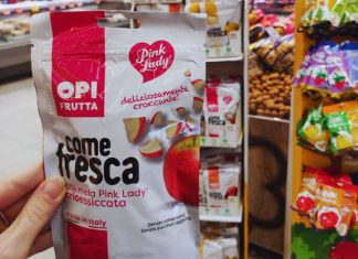 Il nuovo snack che nasce dalla collaborazione tra Pink Lady e Opi frutta