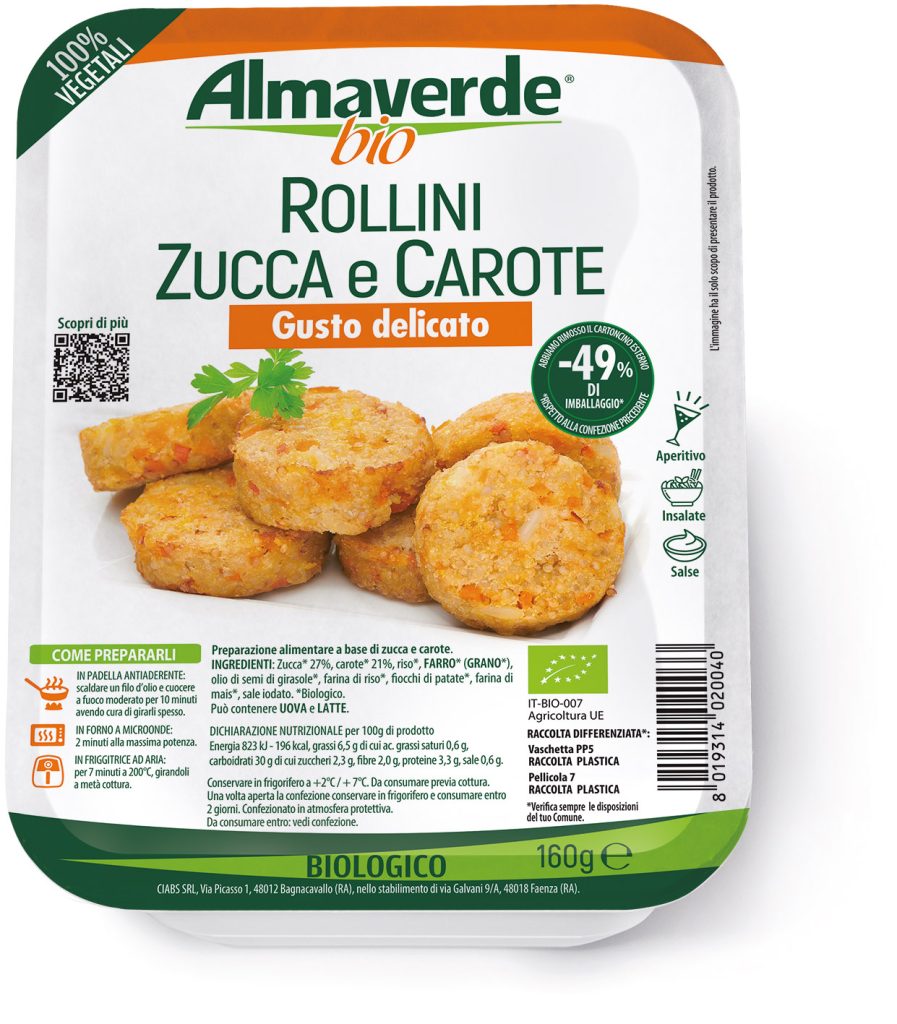 Rollini zucca e carote Almaverde Bio