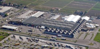 For Mercato Ortofrutticolo di Cesena visto dall'alto