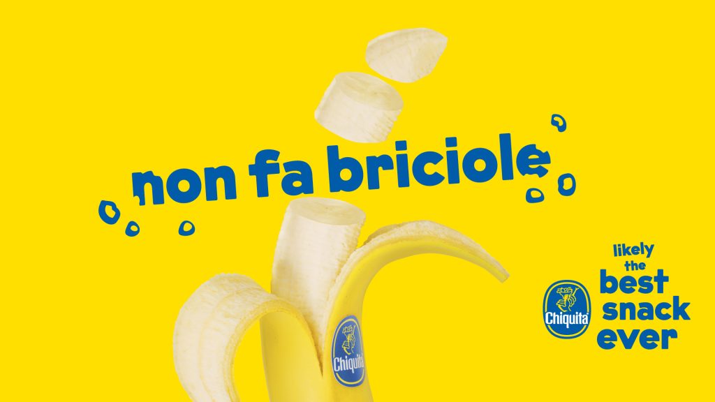 La campagna Chiquita punta a conquistare le nuove generazioni con un linguaggio irriverente e disruptive