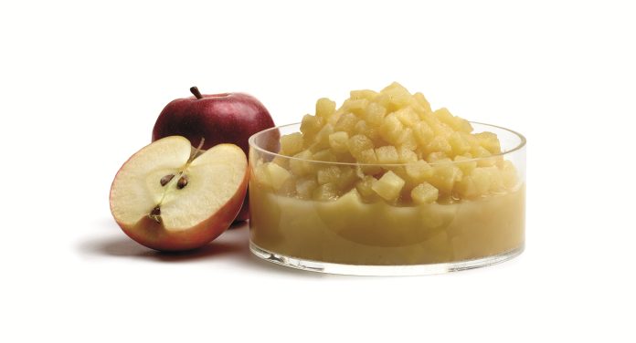 Vog Products, mousse di mele con pezzetti di mela