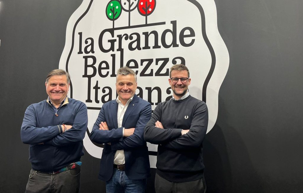 Da sinistra: Giorgio Bighelli, Stefano Bighelli Andrea Bighelli (ufficio commerciale di Perusi)