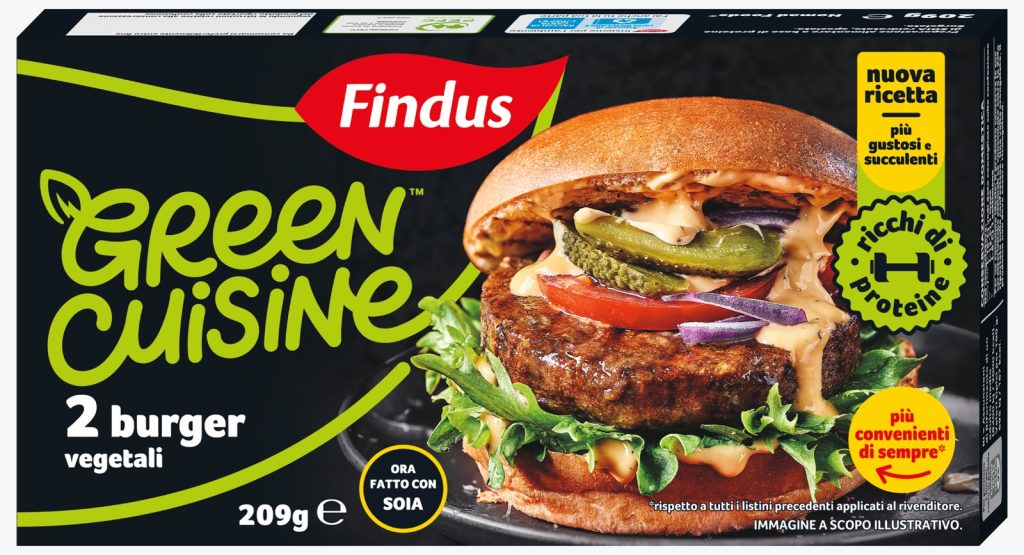 Burger plant-based Green Cuisine Findus nuova ricetta