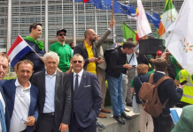 Delegazione Fedagri, protesta a Bruxelles contro la commissione Ue