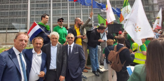 Delegazione Fedagri, protesta a Bruxelles contro la commissione Ue