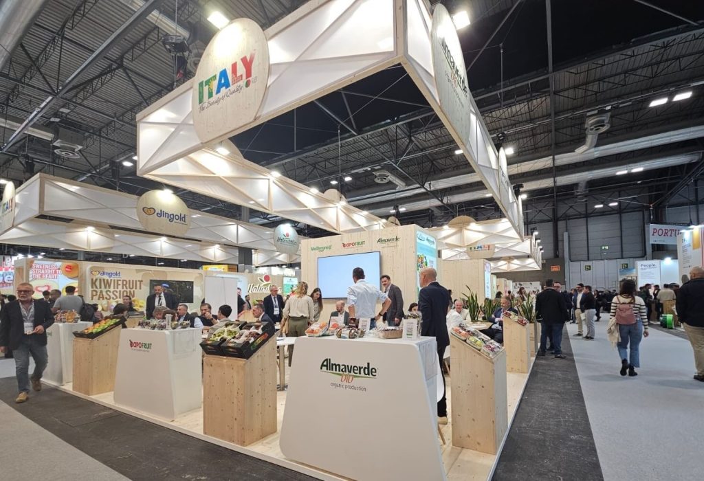 Lo stand della collettiva Italy a Fruit Attraction