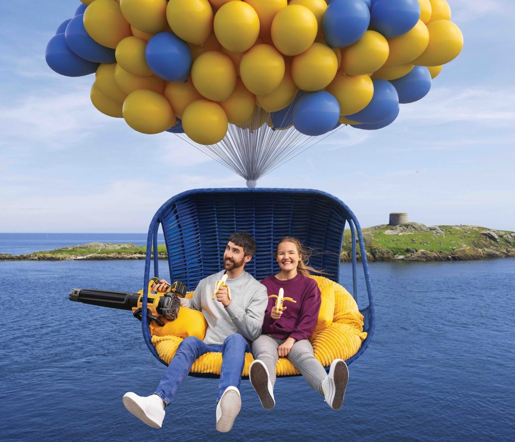 Uno dei visual della nuova campagna Fyffes sulle banane