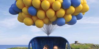 Uno dei visual della nuova campagna Fyffes sulle banane