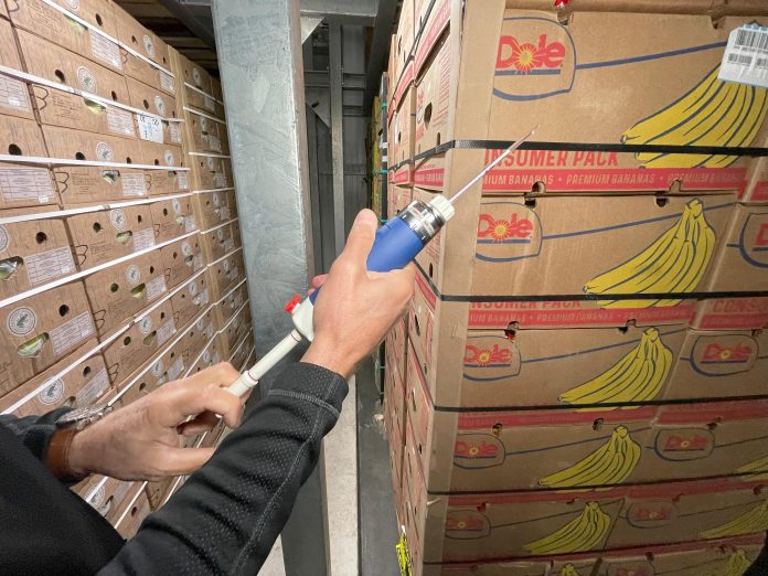 etilene L'uso di etilene per la maturazione della frutta è un sistema semplice e sicuro, come applicato da Catalytic Generators