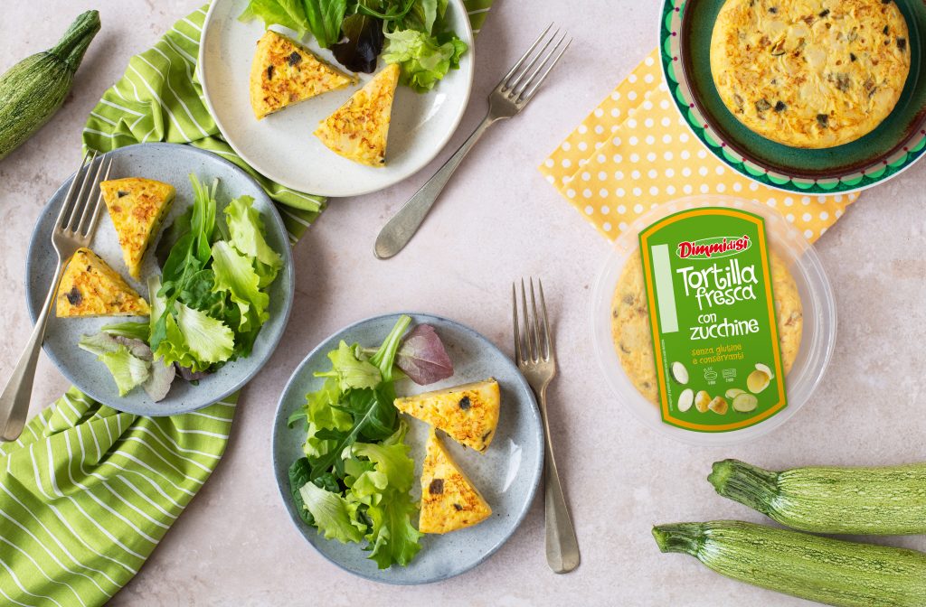 Tortilla fresca con zucchine DimmidiSì.La Linea Verde