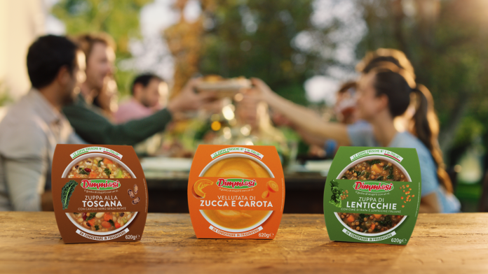 Un frame dello spot dedicato alle zuppe Fresche La Linea Verde DimmidiSì