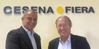 Paolo Borgio e il presidente di Cesena Fiere, Patrizio Neri