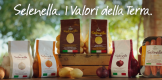 Un frame dello spot tv Selenella, con l'headline finale