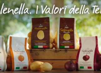 Un frame dello spot tv Selenella, con l'headline finale