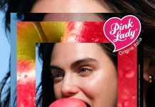 Visual della nuova campagna della mela Pink Lady