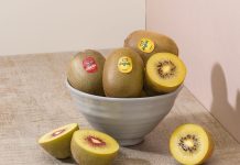 Kiwi a polpa gialla e a polpa rossa Jingold