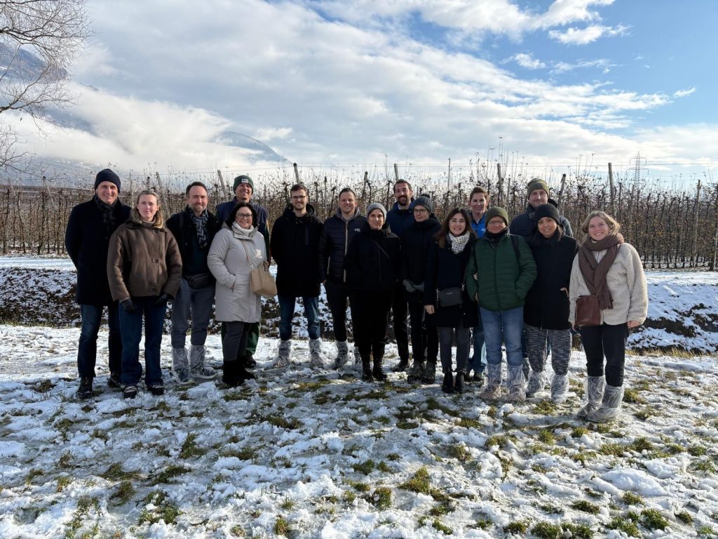 Visita nel frutteto con gli esperti di Globalgap, i rappresentanti della distribuzione tedesca e delle Op nazionali